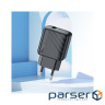 Зарядний пристрій HOCO CS21A USB 18W QC3.0 black (6942007609883)