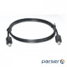 Multimedia cable Optical Toslink M-M 1m black REAL-EL (EL123500036)