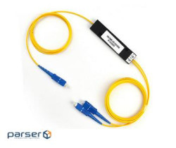 Оптичний подільнік Optolink PLC 1x2-SC / APC-0,9 мм-(PLC (ABS) 1x2-SC / АPC-3,0 мм-1,0 м (G.657A))