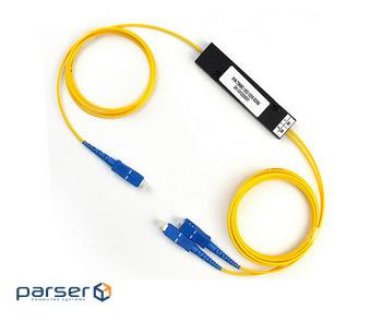 Оптичний подільнік Optolink PLC 1x2-SC / APC-0,9 мм-(PLC (ABS) 1x2-SC / АPC-3,0 мм-1,0 м (G.657A))