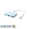 Багатопортовий мультиадаптер J5create JCA379EC-N, USB Type-C 3-в-1 блакитний