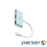 Багатопортовий мультиадаптер J5create JCA379EC-N, USB Type-C 3-в-1 блакитний