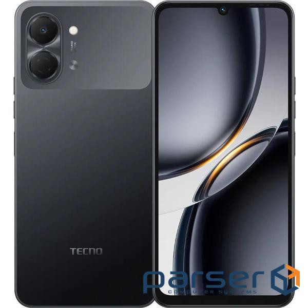 Смартфон Tecno Spark Go 3 (KN3) 4/64GB Ink Black (4894947105265), 6.75" (1600х720) IPS / Unisoc T725