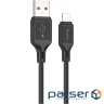 Кабель HOCO X90 Cool Silicone USB-A to Lightning 1м Black (6931474788405)