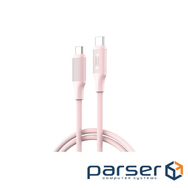 Дата кабель USB-C to USB-C 1.2m pink XO (NB-Q265B-CC.pink)