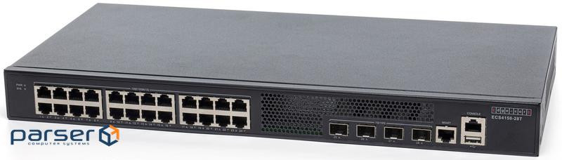 Комутатори Edge-core ECS4150-28T L2+, 24x10/100/1000Base-T, 4x10G SFP+