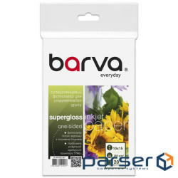 Фотопапір Barva, суперглянсовий, A6 (10x15), 260 г/м2, 20 арк, серія 
