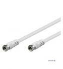 Antenna cable Goobay RF: F M / M 20.0m 75 Ohm D = 5.0mm 3C-2V Nickel white (75.01.1867-14)