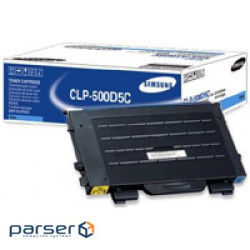 Картридж CLP-500, cyan, 5000стор . Samsung (CLP-500D5C) (CLP-500D5C/SEE)