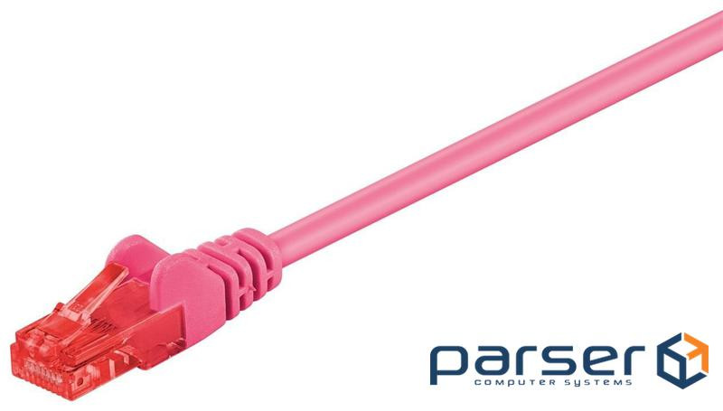 Патч-корд неекранованій RJ45 UTP6 2.0m,patch AWG24 D=5.8mm Gold Protect,малиновий (75.09.5270-10)