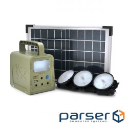 Портативный фонарь BRAZZERS BRPF-CF42 / 18, Solar panel 18W, LiFePO4 (BRPF-CF80 / 18LiFePO4 - 42Wh)