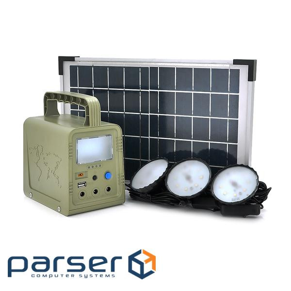 Portable flashlight BRAZZERS BRPF-CF42 / 18, Solar panel 18W, LiFePO4 (BRPF-CF80 / 18LiFePO4 - 42Wh)
