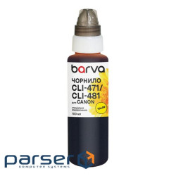 Чорнило Barva Canon CLI-471/CLI-481 100 мл, special, yellow (C471-556e)
