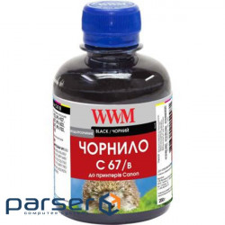 Чорнило WWM Canon IPF-107 200г Black IPF-107Bk (C67/B)