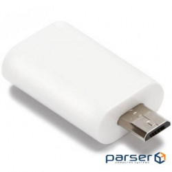 Адаптер OTG Micro-USB to USB-A White (S0510)