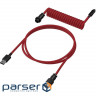 Кабель HyperX USB-A - USB-C спіральний, 1.37м Red/Black (6J677AA) Red/Black (6J677AA)