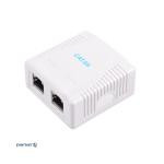 Розетка RJ-45 Cat6A STP зовнішня однопортова Cor-X SC-4208B (48455)