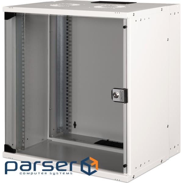 19" 12U wall mounting cabinet, SOHO PRO 595 x 540 x 400 mm, grey (DN-49206)