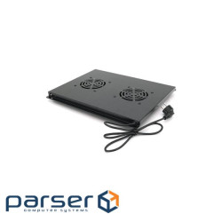 Вентиляторний модуль 2 вент. 19 1U, для глибини 600мм Merlion (31230 / JG-06-2Fan)