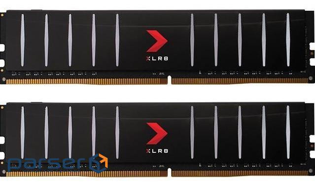 Пам"ять 8Gb x 2 (16Gb Kit) DDR4, 3600 MHz, PNY XLR8, Black, 18-20-20-40, 1.35V, (MD16GK2D4360018LP)