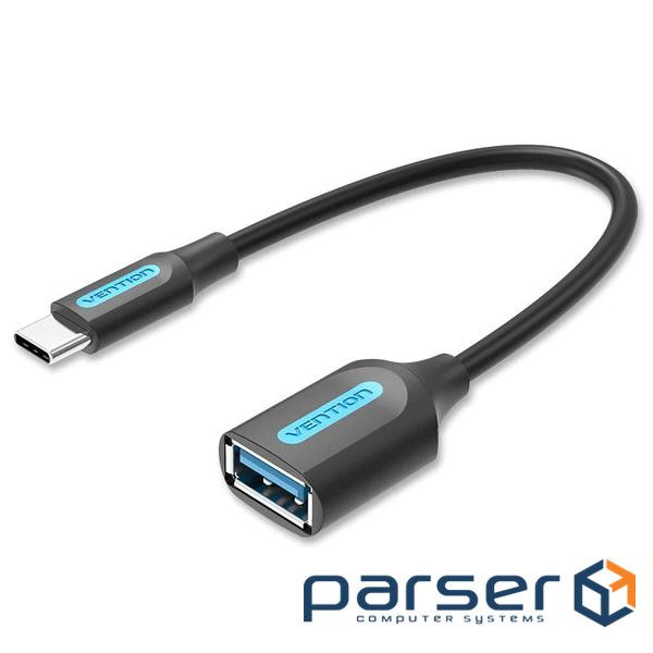 Кабель Vention USB 3.1 Type-C - OTG USB3.0 AF, 0.15 m, Black (CCVBB)
