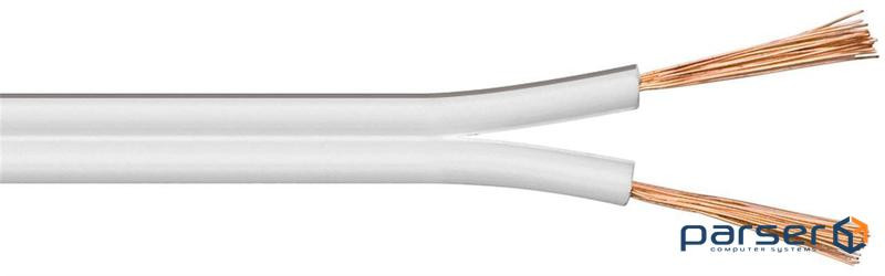 Кабель аудіо в бухті FreeEnd аудіо (1.5кв.мм), 100m 2x1.5mm D = 3.0mmx6.5mm, білий (75.02.7523-1)