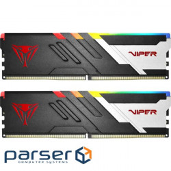 Модуль пам'яті PATRIOT Viper Venom RGB DDR5 6200MHz 32GB Kit 2x16GB (PVVR532G620C40K)