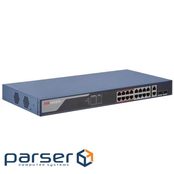 16-портовий керований PoE Hikvision DS-3E1318P-EI(B)