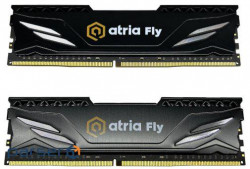 Модуль пам'яті 16Gb DDR4 3200MHz Atria Fly Black (2x8) ATRIA UAT43200CL18BK2/16