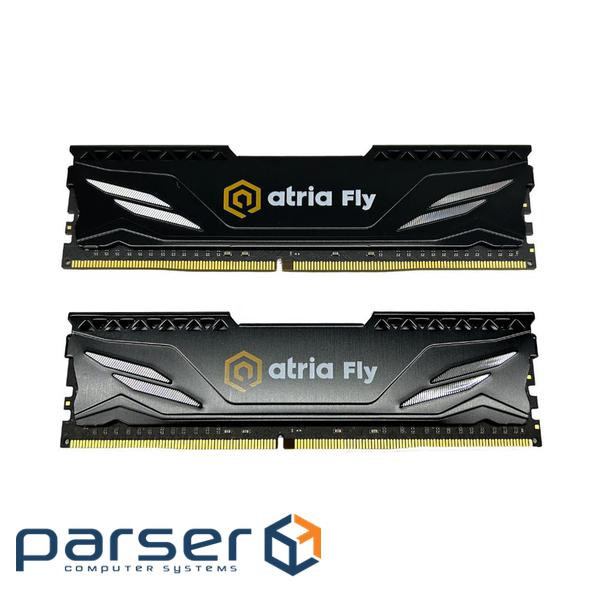Модуль пам'яті 16Gb DDR4 3200MHz Atria Fly Black (2x8) ATRIA UAT43200CL18BK2/16