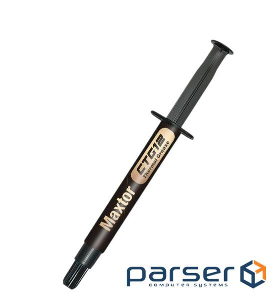 Термопаста Maxtor CTG12, 1 г, шприц, 18 Вт/мК, зі шпателем (CTG12E-1g)