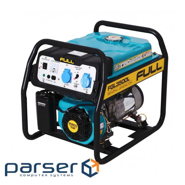 Генератор бензиновий FGL 3500L, однофазний 230V, 50Hz, 3.5KVA, об&apos,єм 17л 