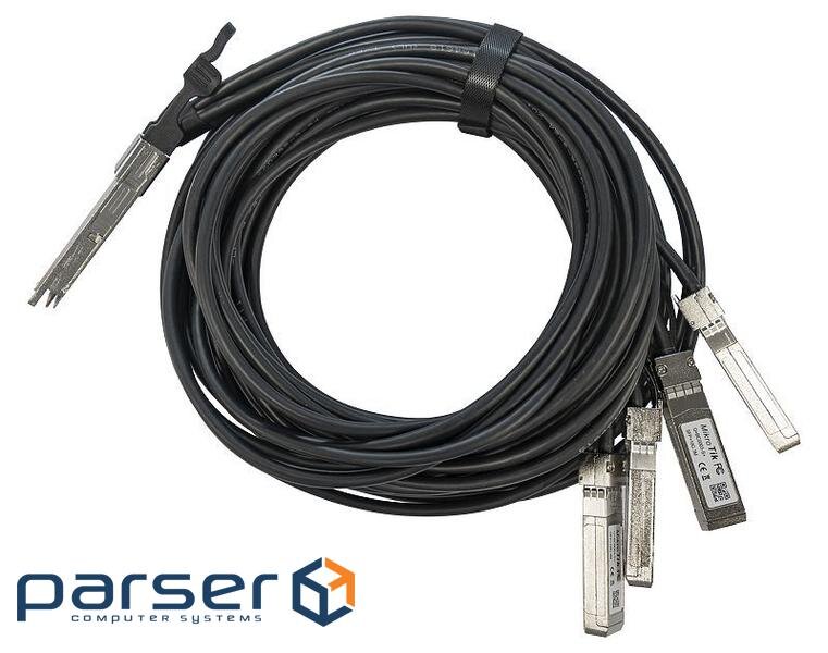 Кабель для передачі даних Mikrotik QSFP+ to 4x SFP+ 3m (Q+BC0003-S+)