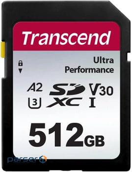 Карта пам'яті Transcend 512GB SD class 10 UHS-I U3 4K (TS512GSDC340S)