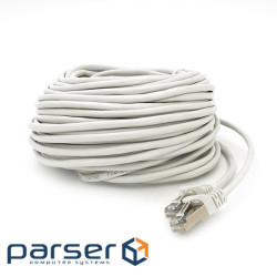 Патч-корд литий MERLION, FTP, RJ45, Cat.5e, 20m, сірий, CCA, Q200 (PCM-CCA-5E / 20G)