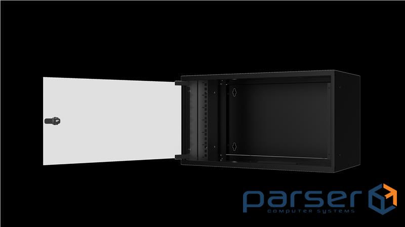 Шафа MIRSAN 19, 7U, SOHO, 535x400 мм, максимально 30 кг, чорна (MR.SOH07U40DE.01)