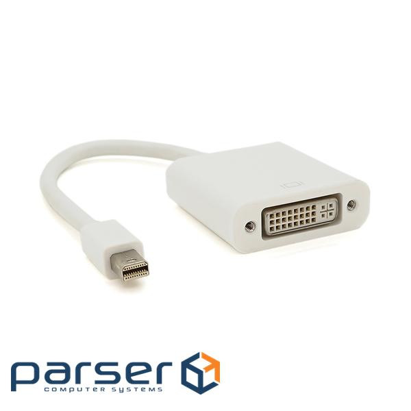 Конвертер mini Display Port (тато) на DVI(мама) 30cm, White, 4K/ 2K, Пакет (8629)