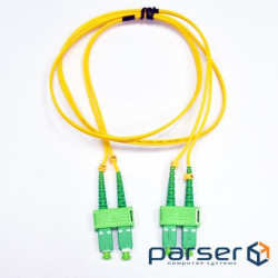 Патчкорд SC/APC-SC/APC SM 3м Duplex (APC-3SCSC(SM)D(AD))