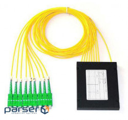 Оптичний подільнік Optolink PLC (ABS) 1x4-SC / АPC-2 (PLC (ABS) 1x4-SC / АPC-2,0 мм-1,0 м (G.657A))