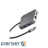 Багатопортовий мультиадаптер J5create JCD3191-N, USB Type-C 5-в-1 білий