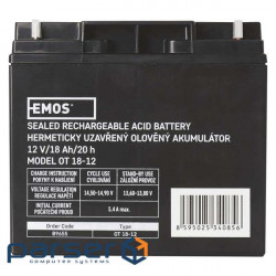 Аккумуляторная батарея Emos B9655 (12V 18AH L1)