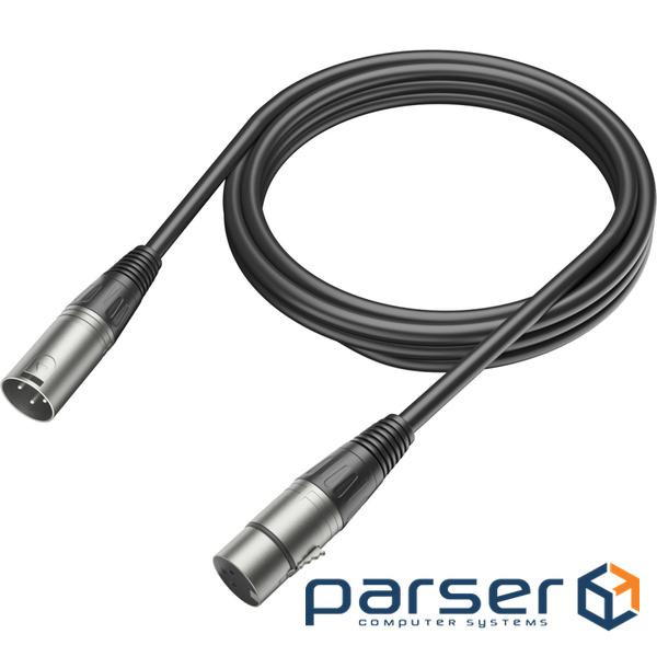 Мікрофонний кабель Fifine XLR Male to Female Black 1.8 м (L9C)