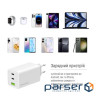 Зарядний пристрій ColorWay C101B GaN Mini 100W PD PPS 2xUSB-C + USB-A white (CW-CHS061PD-WT)