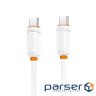 Дата кабель USB-C to USB-C 1.0m 60w white XO (NB-Q302B-CC.white)