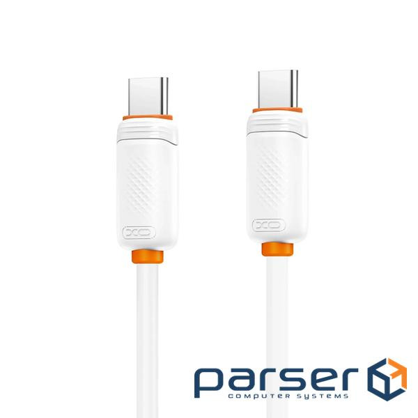 Дата кабель USB-C to USB-C 1.0m 60w white XO (NB-Q302B-CC.white)