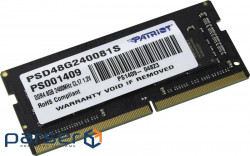 DDR-4 SO-DIMM 8GB PC4-19200 (PC4-2400) Patriot original (PSD48G240081S)