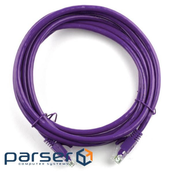 Патч-корд литий RITAR, UTP, RJ45, Cat.5e, 3m, фіолетовий, Cu (мідь ) (04279)