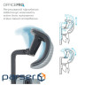 Офісне крісло OfficePro Elegant OC660-B-DG-DG