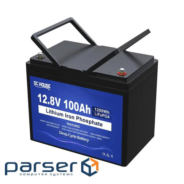 Акумуляторна батарея DC HOUSE LiFePO4 12,8В 100Ач, (50 / 100А), 0 &deg; С до 55 (DC HOUSE-12100)