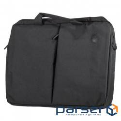 Laptop bag 16'' Okade T46, Black, nylon, shoulder strap, metal zipper , ( (T46.16BK)